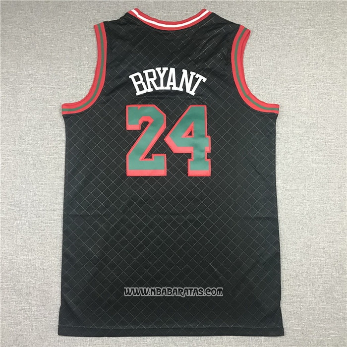 Camiseta Los Angeles Lakers Kobe Bryant #24 Mitchell & Ness 2007-08 Negro